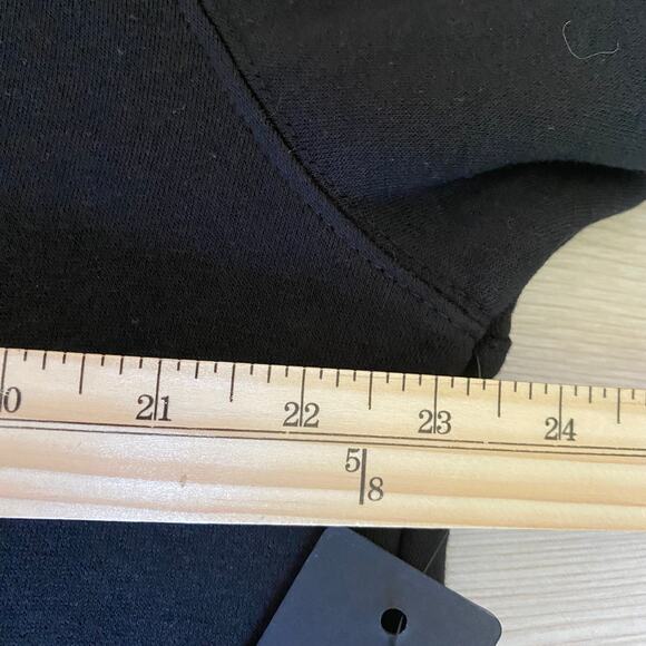 Ed Hardy Men Y2K Spell Out Logo Black Hoodie Sweatshirt Size L Grunge Skater NWT - Picture 8 of 12